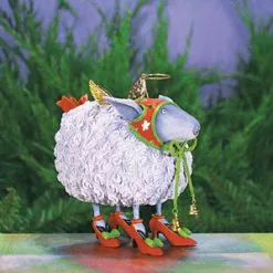 Patience Brewster New! LLS Blanche The White Sheep Ornament