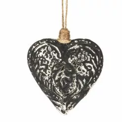 Midwest-CBK Aged Filigree Heart Ornament