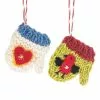Midwest-CBK Christmas Heartfelt Knit Mitten Ornaments