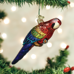 TheHolidayBarn.com Christmas Tropical Parrot Ornament