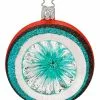 Inge Glass Orange Retro Reflection Ornament Christmas