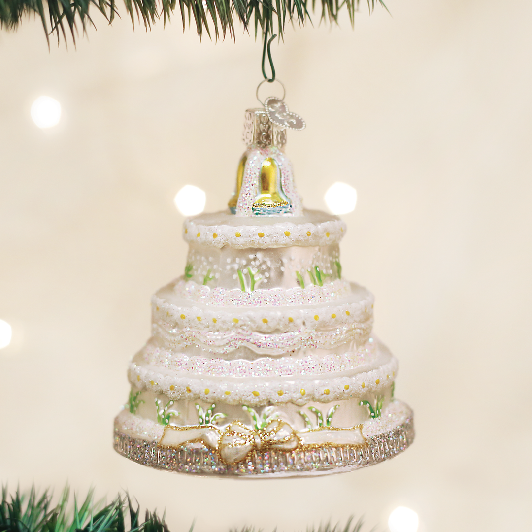 Old World Christmas Wedding Cake Ornament 3 Old World Christmas Wedding Cake Ornament
