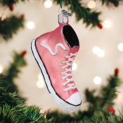 Old World Christmas Pink High-Top Sneaker Ornament