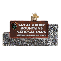 Old World Christmas Great Smoky Mountains National Park Sign Ornament 7 Old World Christmas Great Smoky Mountains National Park Sign Ornament
