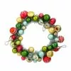 Raz Christmas Retro Silver Tinsel Ornament Wreath