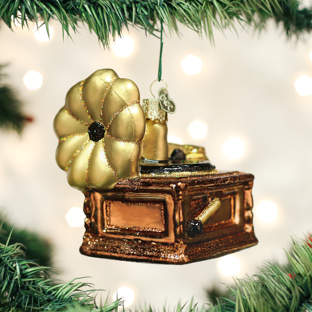 Old World Christmas Phonograph Ornament 3 Old World Christmas Phonograph Ornament