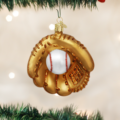 Old World Christmas Baseball Mitt Ornament