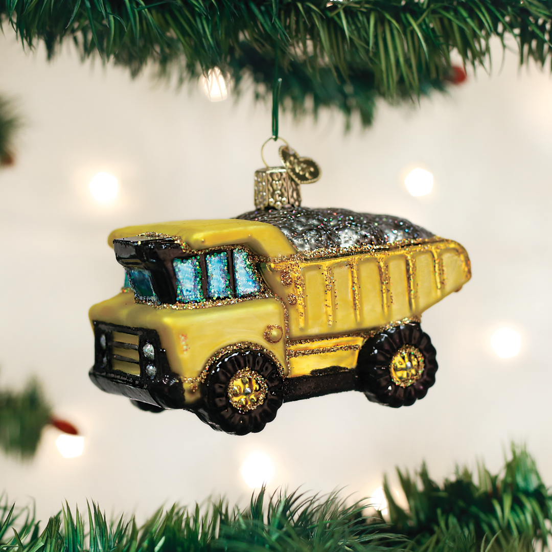 Old World Christmas Toy Dump Truck Ornament 3 Old World Christmas Toy Dump Truck Ornament
