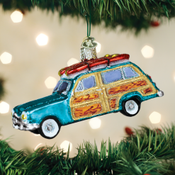 TheHolidayBarn.com Christmas Surf's Up Wagon Ornament