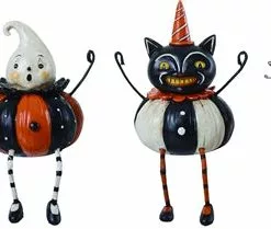 TheHolidayBarn.com Cute Halloween Shelf Sitters, Johanna Parker New!