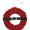 Bethany Lowe Retro Santa Belt Wreath Ornament