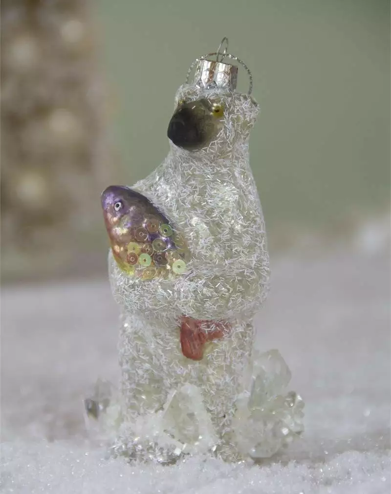 The Holiday Barn Great Catch Polar Bear With Fish Ornament Christmas 3 The Holiday Barn Great Catch Polar Bear With Fish Ornament Christmas