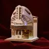 Ginger Cottages Santas Cinema Balsa Wood Ornament