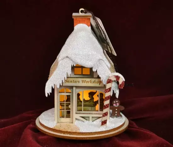 Ginger Cottages Santas Workshop Balsa Wood Ornament Christmas 3 Ginger Cottages Santas Workshop Balsa Wood Ornament Christmas
