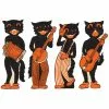 Beistle Beistle Vintage Halloween Scat Cat Band Halloween Cutouts