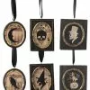 Bethany Lowe Halloween Silhouette Portrait Ornaments New!