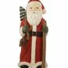 Bethany Lowe Santa With Staff Red - 20" Tall 2 Bethany Lowe Santa With Staff Red - 20" Tall