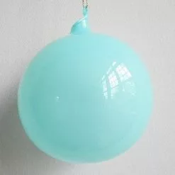 Jim Marvin Ornaments Jim Marvin Turquoise Blue Bubblegum Glass Ornaments
