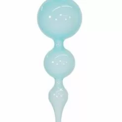 TheHolidayBarn.com Jim Marvin Ornaments Jim Marvin Turquoise Blue Bubblegum Finial Ornament