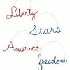 Bethany Lowe Cursive Americana Word Ornaments