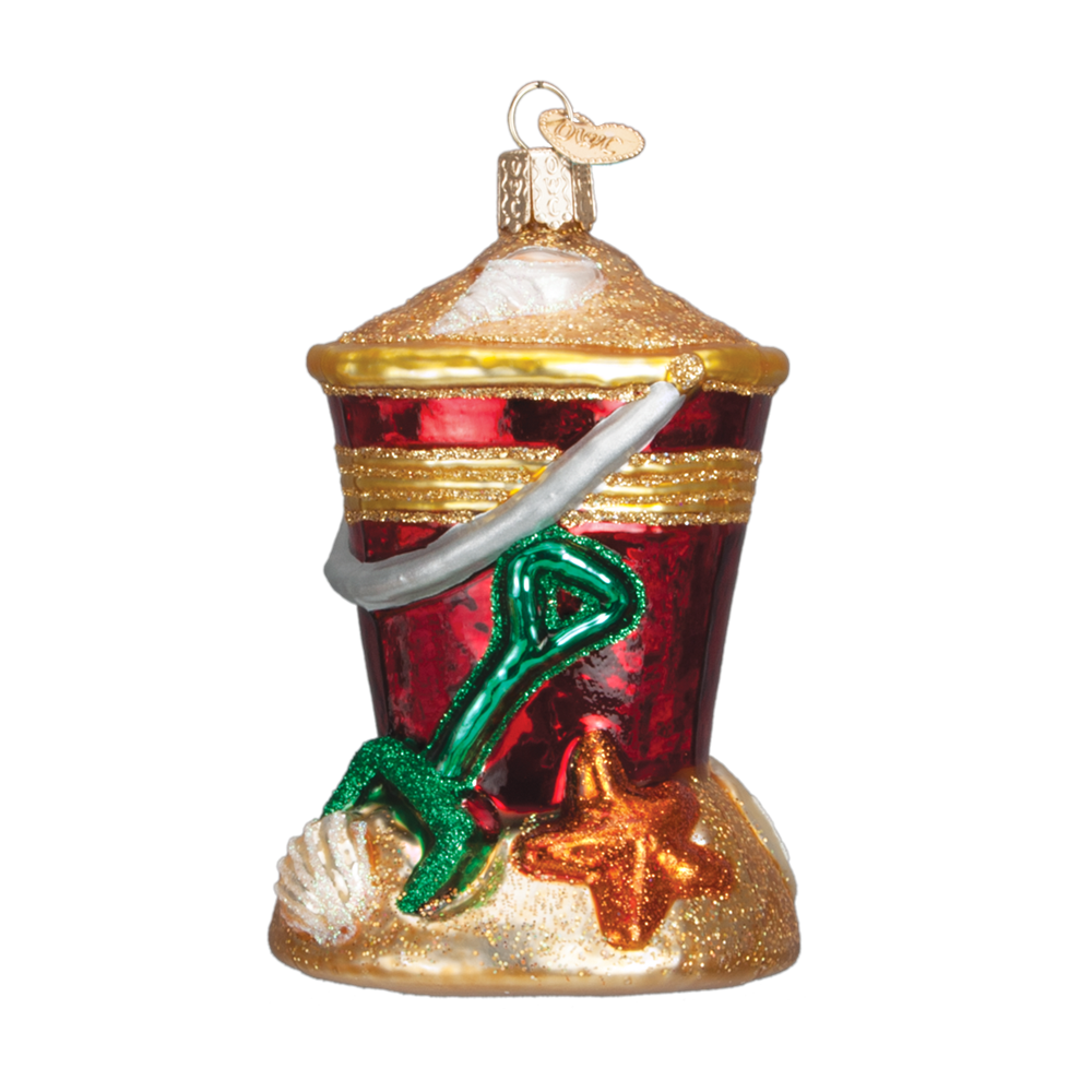 Old World Christmas Sand Pail Ornament 4 Old World Christmas Sand Pail Ornament