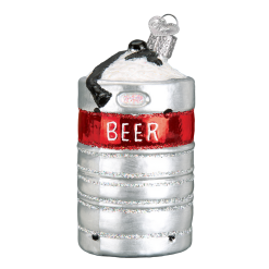 Old World Christmas Beer Keg Ornament New!