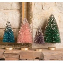 Bethany Lowe Jewel-Tide Bottle Brush Trees New!
