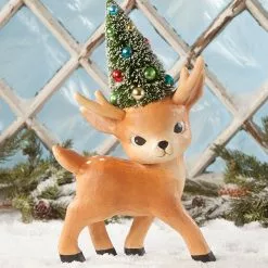 Bethany Lowe Standing Merry & Bright Reindeer