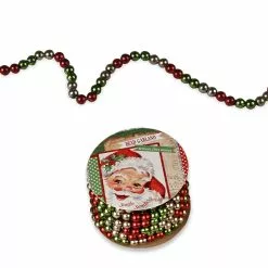 Bethany Lowe Mini Jolly Christmas Bead Garland
