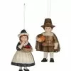 New! Bethany Lowe Thanksgiving Pilgrim Children Ornaments