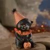 Bethany Lowe Binx Halloween Cat In Party Hat