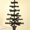 The Holiday Barn Bethany Lowe Black Feather Tree In Urn