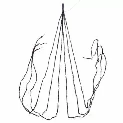 Kurt Adler Fuzzy Black Garland With Purple Lights New!