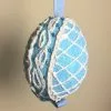 TheHolidayBarn.com New! Blue Sugar Lattice Egg Ornament