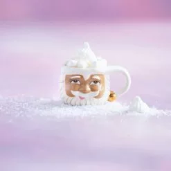 Glitterville Brown Papa Noel Mug