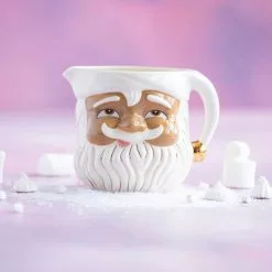 Glitterville Brown Papa Noel Pitcher