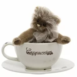 Charlie Bears Cappuccino Teddy Bear Cup And Saucer Gift Set