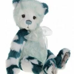 Charlie Bears Macaroon Teddy Bear, Turquoise Blue New!