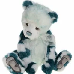 Charlie Bears Macaroon Teddy Bear, Turquoise Blue New!