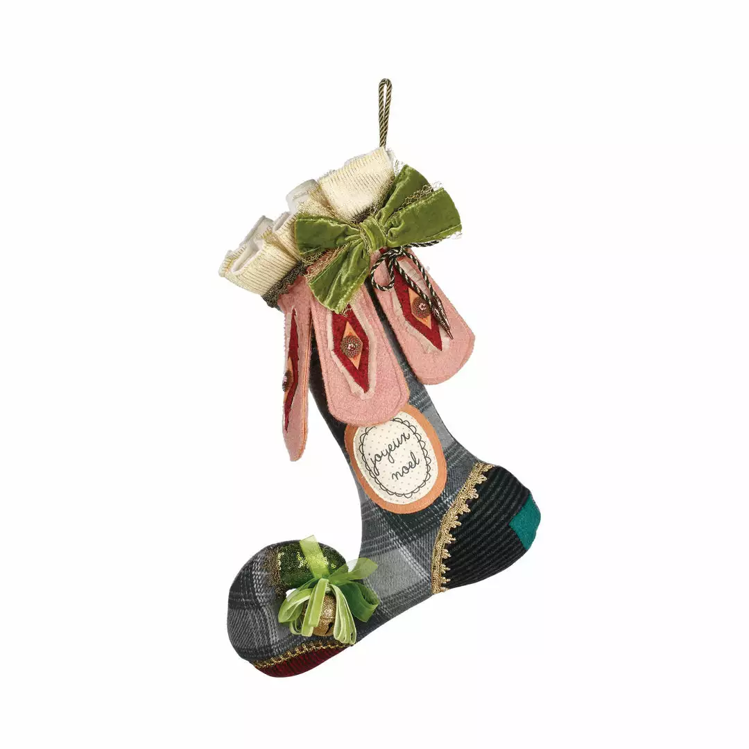 TheHolidayBarn.com Charlotte Stocking Accent Pillow Christmas 3 TheHolidayBarn.com Charlotte Stocking Accent Pillow Christmas