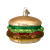 Old World Christmas Glass Cheeseburger Ornament