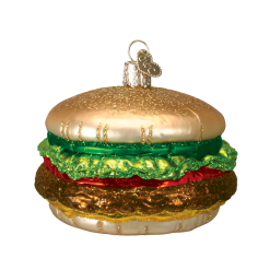 Old World Christmas Glass Cheeseburger Ornament