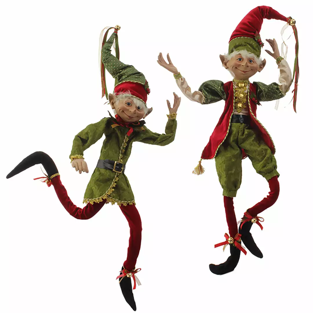 Raz Classic Christmas Elves New! 4 Raz Classic Christmas Elves New!