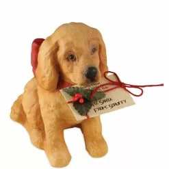 Bethany Lowe Christmas Puppy With Letter To Santa