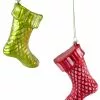 Katherine's Collection Quilted Stocking Ornaments, Glass