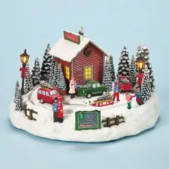 The Holiday Barn Christmas Tree Farm Music Box