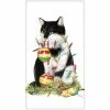 Mary Lake-Thompson Kitchen Christmas Tree Mischief Cat Flour Sack Towel