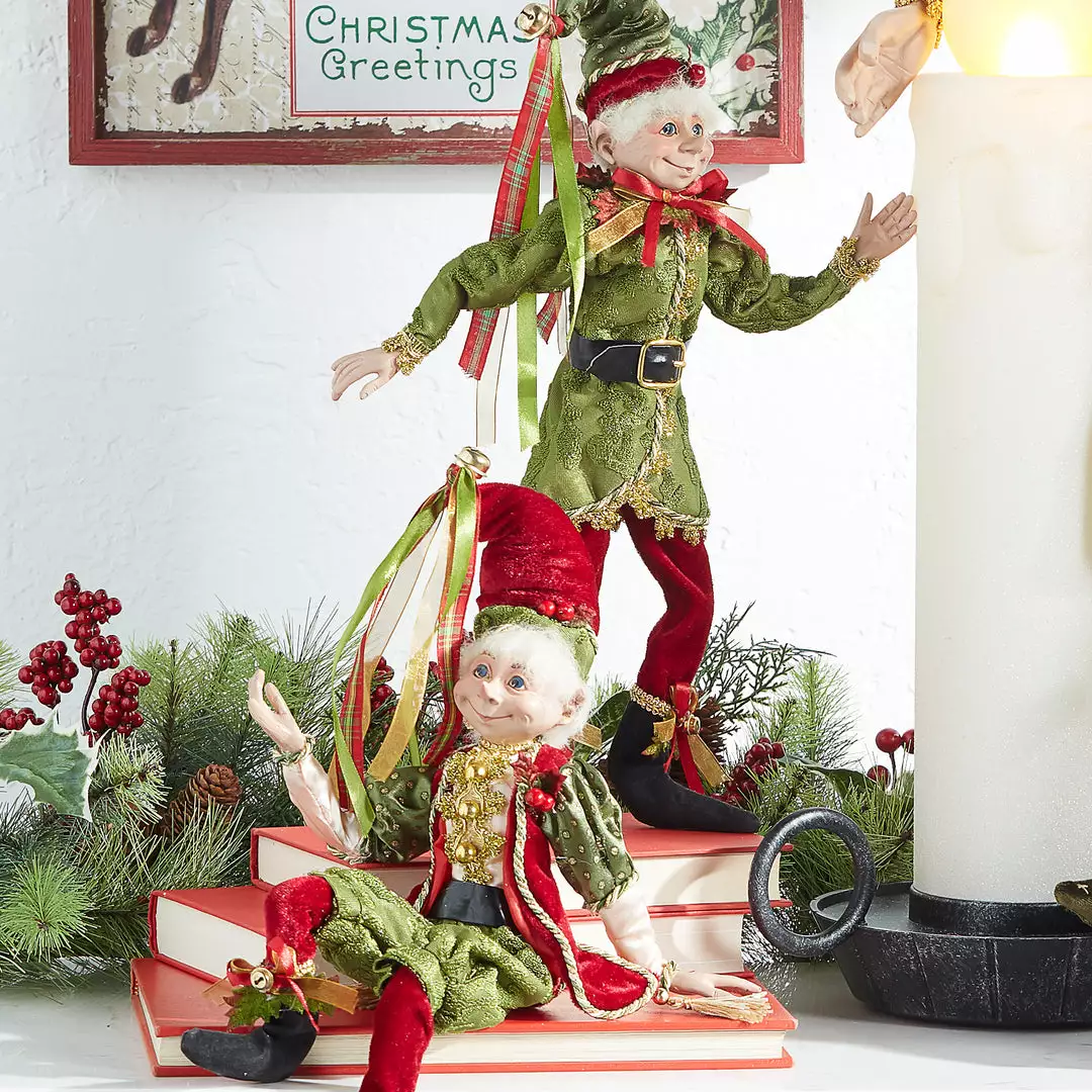Raz New! Classic Christmas Elves, 16" 3 Raz New! Classic Christmas Elves, 16"