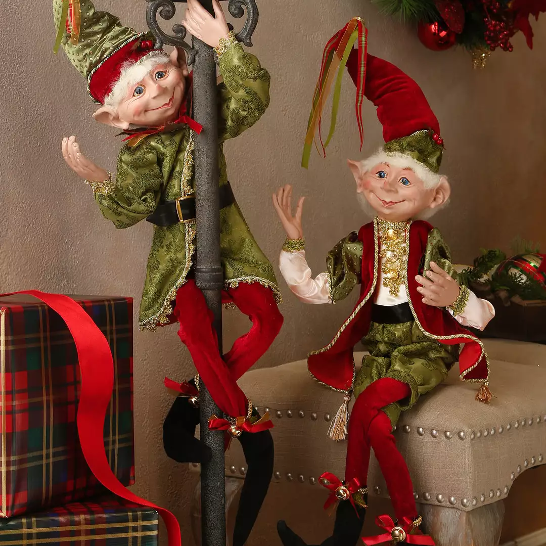 Raz Classic Christmas Elves New! 3 Raz Classic Christmas Elves New!