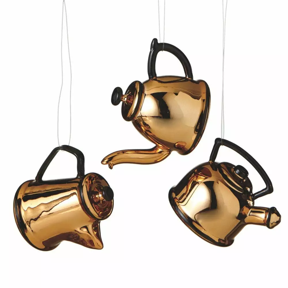 Midwest-CBK Christmas Copper Teapot & Coffee Pot Ornaments 3 Midwest-CBK Christmas Copper Teapot & Coffee Pot Ornaments